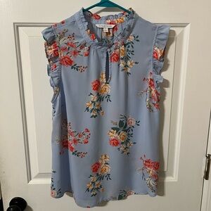 41 Hawthorn Blue Floral Blouse